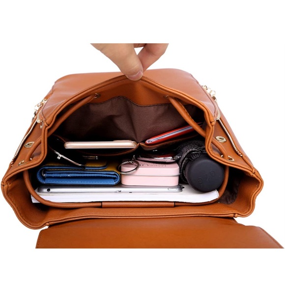 Fashion Shoulder Bag Rucksack PU Leather - Picture 4 of 4